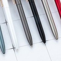 Stylo rétractable en forme de V de qualité supérieure, logo personnalisé, cadeau d'affaires, stylo de signature, stylo peint à la pulvérisation multicolore