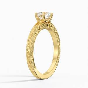 Bague de fiançailles romantique en or, style diamant étincelant, bijou de demande en mariage, cadeau pour femme - Product Image 2