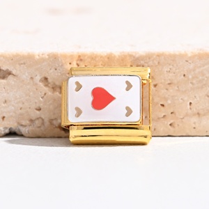 Pulsera de Charms Italianos de Acero Inoxidable con Baño de Oro de 18K, de Alta Calidad, Impermeable, No se Deslustra, Venta al por Mayor Directa de Fábrica - Product Image 5