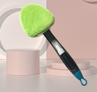 Nouveau nettoyeur de vitres en microfibre raclette outil de nettoyage polyvalent pour ménage voiture douche verre caoutchouc et poignée en plastique