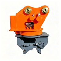 Coupleur hydraulique rotatif robuste à double verrouillage avec soupape de sécurité pour excavatrices de 2 à 50 tonnes, travaux de construction et de terrassement
