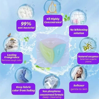 Capsules de lessive écologiques anti-décoloration, protection des couleurs, soin des tissus, nettoyage en profondeur, parfum longue durée, antibactériennes pour vêtements