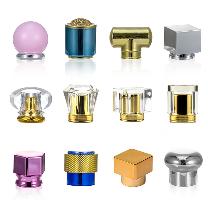 Fabricação personalizada Cap Fragrância Magnético Metal Surlyn Zamac Luxo Perfume Garrafa Cap Para Frasco De Perfume