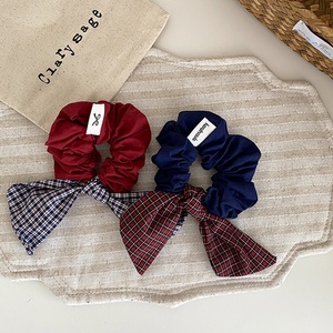 אופנה משובץ bowknot scunchies עבור בנות תינוק חמוד מתוק חמוד שיער אלגנטי לילדים אביזרי שיער - Product Image 5