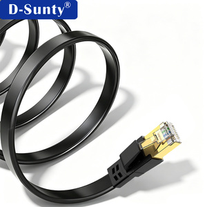 Câble LAN pour extérieur, câble Ethernet Cat8, gaine en PVC, câbles de communication pour centre de données, salle de serveurs, jeux, vidéosurveillance, câble domestique - Product Image 1