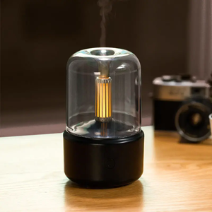 Humidificador de luz de vela USB, medidor de recarga de agua pulverizada portátil, atomizador de luz nocturna silenciosa, purificador de aire doméstico - Product Image 4