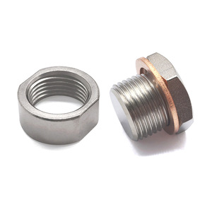 M18X1.5 Threaded Exhaust Pipe Welding Nut <b>Plug</b> With Washer Iron Automotive Fastener For <b>Replace</b> Repair CNC Hardware Part - Product Image 4