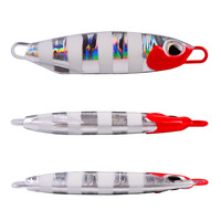 Leurre de pêche en acier inoxydable, version courte, plaque métallique, appât dur, plombé, pour lancer longue distance, simulation de poisson, pour achigan et jackfish