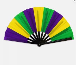 Grandi ventagli a mano per feste personalizzate martedì Gras - Product Image 3