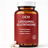 Capsules de glutathion liposomales personnalisées, 60 unités, sans OGM, complément alimentaire quotidien