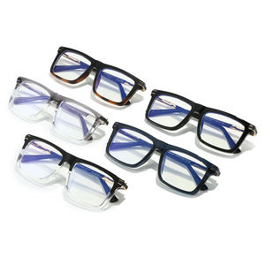 Biểu Tượng Tùy Chỉnh Của Nam Giới Vuông Sang Trọng Kính Mắt Khung Dày Khung Màu Xanh Ngăn Chặn Ánh Sáng Cổ Điển Kính Cho Nam Giới Kính Quang Học - Product Image 3