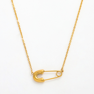Joolim Dei Monili 18K Placcato Oro di Sicurezza Pin Pendente Della Collana Dell'acciaio Inossidabile del Commercio All'ingrosso Dei Monili - Product Image 1