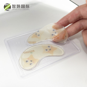 Logotipo personalizado Colágeno Parche en los ojos Cristal Colágeno Hydro Jelly Gel Crystal Gold Mesh Eye Sheet Mask con patrón <span class=keywords><strong>de</strong></span> impresión <span class=keywords><strong>de</strong></span> logotipo - Product Image 3