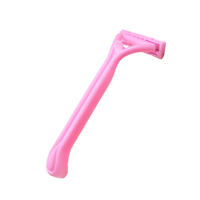 Rasoir jetable à double lame avec bande lubrifiante Bikini corporel en acier inoxydable pour femmes Emballage de carte suspendu