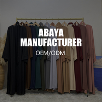 dames mode intérieur ouvert 2 pièces ensemble à manches longues dubaï turquie Ramadan abaya musulman longue robe pour les femmes