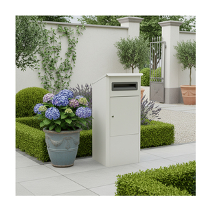 Boîte à colis intelligente extérieure grande capacité, étanche, antivol, design durable, autoportante, personnalisation OEM, en acier galvanisé - Product Image 1