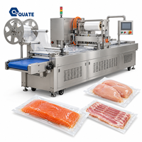 Machine d'emballage thermoformant pour saucisses, machine d'emballage sous film flexible sous vide pour côtelettes de porc, filets de poulet, saumon