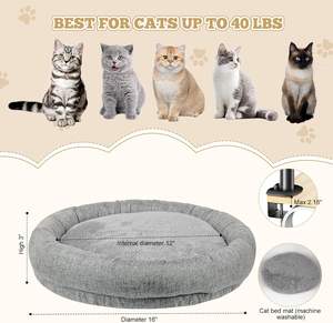 2025 nuovo arrivo Cat Bed <span class=keywords><strong>per</strong></span> scrivania regolabile in altezza 360 ° girevole perfetta scrivania rotonda Cat Bed <span class=keywords><strong>per</strong></span> scrivania - Product Image 6