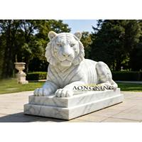 Fournisseur de pierres de jardin, statues de dauphins en marbre sculptées à la main, modernes et durables, sculptures d'animaux pour une utilisation en intérieur dans les villas