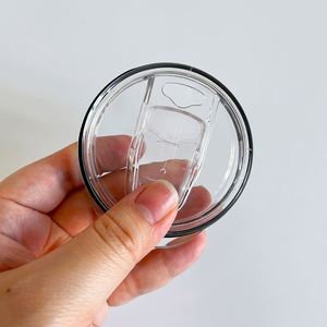 15Oz 20Oz Straight <b>Slide</b> Plastic Skinny Slider Lid Replacement Leak Proof Tumbler Cover Lids - Product Image 2