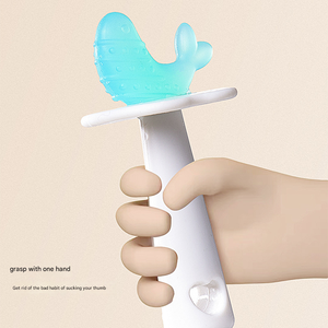 <span class=keywords><strong>Mordedor</strong></span> sensorial de silicona de grado alimenticio sin BPA, juguete de tubo masticable, <span class=keywords><strong>mordedor</strong></span> de ganchillo, piezas de bolsa de seguridad, accesorios - Product Image 3