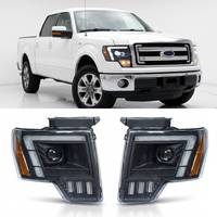 Phares de voiture à haut lumen 6000K pour Ford F150 2009-2014, 12V, boîtier étanche en ABS, Plug+Play, éclairage automobile