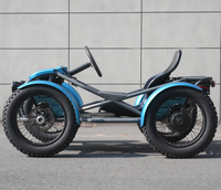 Quadricycle électrique tout-terrain à 4 roues avec pneus larges 48V <45 km/h vitesse maximale