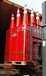 Sản xuất hàng đầu cam/đỏ có thể gập lại 18/28/36 inch bán đường Nón linh hoạt PVC an toàn sử dụng giao thông nón - Product Image 2