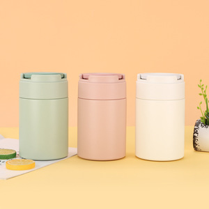 Taza para estofado de acero inoxidable 316 al por mayor, contenedor de sopa para mantener alimentos frescos, taza con cuchara, soporte para teléfono móvil para desayuno - Product Image 4