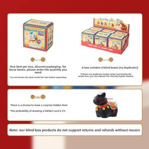 Mascotte Princesse, Ornements Culturels Créatifs de Style Chinois, Boîte Mystère, Souvenir de l'Année du Zodiaque 2026, Peluche Super Douce Attirant la Richesse - Product Image 5