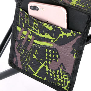 Chaise d'extérieur pliable de Camping avec cadre en acier, Support arrière, <span class=keywords><strong>Quad</strong></span>, Portable, pour plein air - Product Image 5