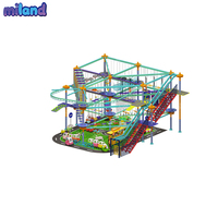 Equipo de Circuito de Obstáculos Ninja Elevado, Torre de Desafío Vertical para Centros de Fitness, Modular, Venta al por Mayor, Certificado