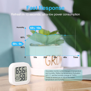 Termómetro Higrómetro Digital LCD Portátil Pequeño para Interiores, con Diseño de Cara Sonriente, Venta Caliente de Fábrica - Product Image 2