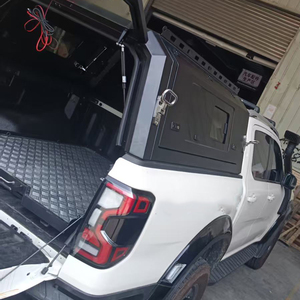 Cubierta de Caja de Carga para Camioneta 4x4/Todoterreno de Aleación de Aluminio con Bisagras, Ligera, Impermeable, 3 Puertas Abatibles, Tipo Sport Topper, con Bloqueo, para Ford F-150 Raptor <span class=keywords><strong>2022</strong></span> - Product Image 6