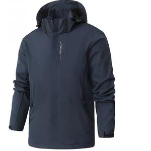 Chaqueta Softshell para Hombre, Forrada de Polar, Cortavientos, Ligera, Impermeable, con Capucha, para Senderismo - Product Image 3