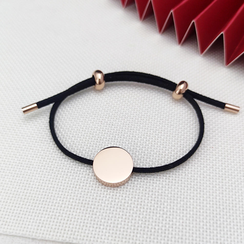 Black Rope+Rose Gold