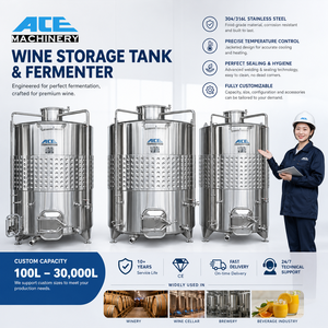 Cuve <span class=keywords><strong>de</strong></span> fermentation <span class=keywords><strong>de</strong></span> vin <span class=keywords><strong>de</strong></span> 10 000 L en SUS304/316L, fermentateur industriel pour la production <span class=keywords><strong>de</strong></span> vin <span class=keywords><strong>de</strong></span> fruits et <span class=keywords><strong>de</strong></span> <span class=keywords><strong>cidre</strong></span> en cave à vin - Product Image 2
