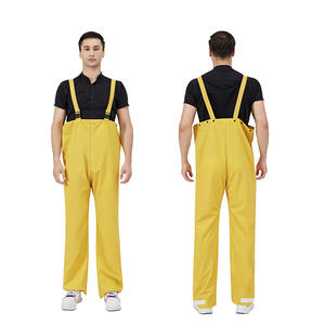 Ensemble de vêtements de pluie en polyester PVC pour hommes Super Factory, jaune, imperméable, combinaison de travail pour le camping en plein air, personnalisable - Product Image 5