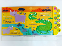 Livres audio interactifs sonores et tactiles pour l'éducation et l'éveil de la petite enfance avec couverture rigide et impression numérique
