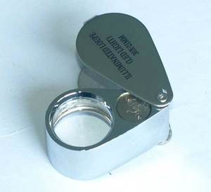 Mg21007 Triplet Lens Diamant Vergrootglas, Opvouwbare Metalen Juweliers Eye Loupes 30X21Mm - Product Image 6