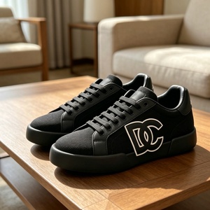 Sneakers décontractées en cuir véritable de luxe, qualité supérieure, chaussures de tennis et chaussures décontractées de créateur DoIcegabbaners pour hommes - Product Image 3