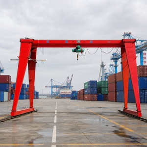 เครนโครงเหล็กเดี่ยวแบบ Gantry Crane ขนาด 25 ตัน 32 ตัน สำหรับงานขนถ่ายสินค้าขึ้นลงรถบรรทุก พร้อมความสามารถในการทำงานระดับ A3 ถึง A5 - Product Image 1
