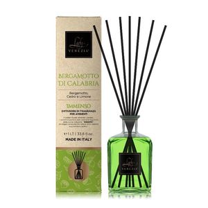 IMMENSO Diffusore per Ambienti 1LT CALABRIA Bergamotto/Cedro/Limone con Bastoncini - Product Image 1