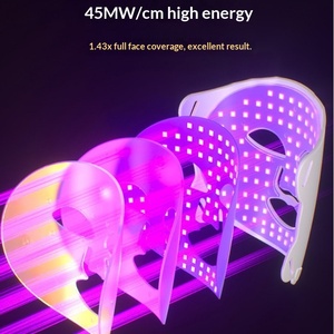 <span class=keywords><strong>Masque</strong></span> facial <span class=keywords><strong>LED</strong></span> Photon, appareil de luminothérapie à lumière bleue pour l'élimination de l'acné, le rajeunissement de la peau, anti-rides, utilisation à domicile, couvre-<span class=keywords><strong>visage</strong></span> en silicone - Product Image 5
