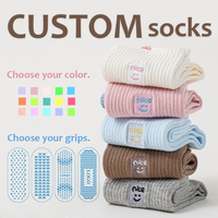 Chaussettes écologiques en coton mélangé, absorbantes, respirantes, sans couture, antidérapantes, pour yoga et pilates, hauteur genou, pour jeunes et adultes, ODM