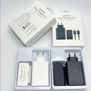 65W 3 Port PD Fast Charging Wall <b>Adapter</b> Dual Type C <b>USB</b> A Universal <b>Multi</b> Device Charger UK US EU Plug for Samsung Galaxy - Product Image 6