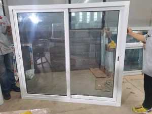 Chine fournisseur Dernière conception <span class=keywords><strong>double</strong></span> <span class=keywords><strong>vitrage</strong></span> <span class=keywords><strong>PVC</strong></span> UPVC fenêtre coulissante <span class=keywords><strong>porte</strong></span> avec le meilleur <span class=keywords><strong>prix</strong></span> pour les fenêtres de la maison - Product Image 6