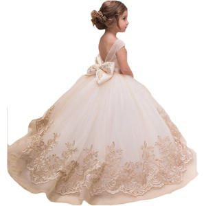 Boutique Flower Girls' Dresses Kids Gown Formal Birthday Party Wedding Ceremony Dresses for 2-13 Years Old Girls - Product Image 1