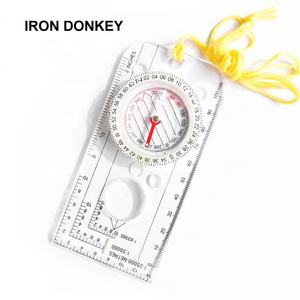 Équipement d'exploration IRONDONKEY Échelle de carte professionnelle Échelle de <span class=keywords><strong>dessin</strong></span> à l'aiguille du nord Boussole extérieure acrylique - Product Image 6