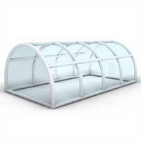 Grande couverture gonflable extérieure claire de piscine de PVC de qualité commerciale couverture de piscine d'hiver couverte couverture de piscine imperméable